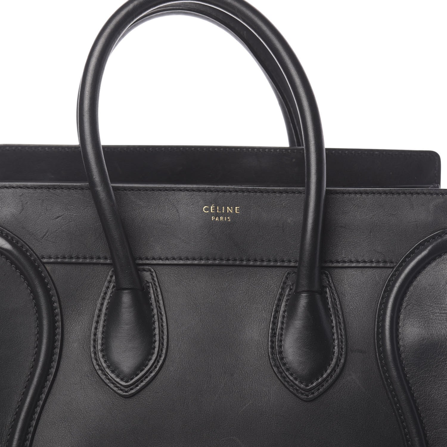 Celine Smooth Calfskin Mini Luggage Black 9 of 13