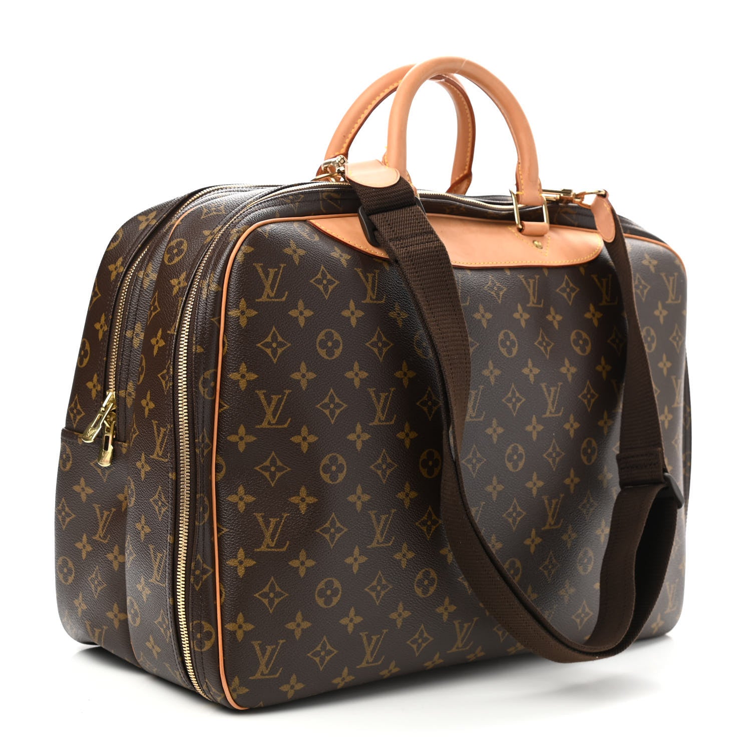 Louis Vuitton Monogram Alize 2 Compartment Luggage Travel Bag 3 of 14