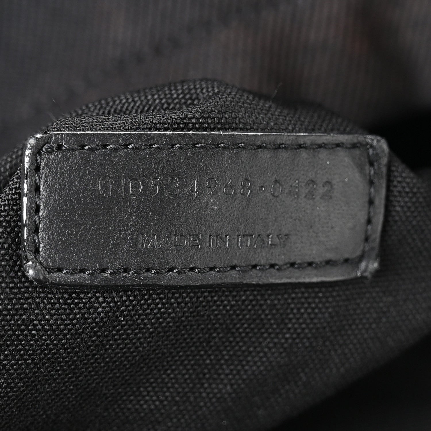 Saint Laurent Canvas Signature Embroidered City Backpack Black 7 of 12