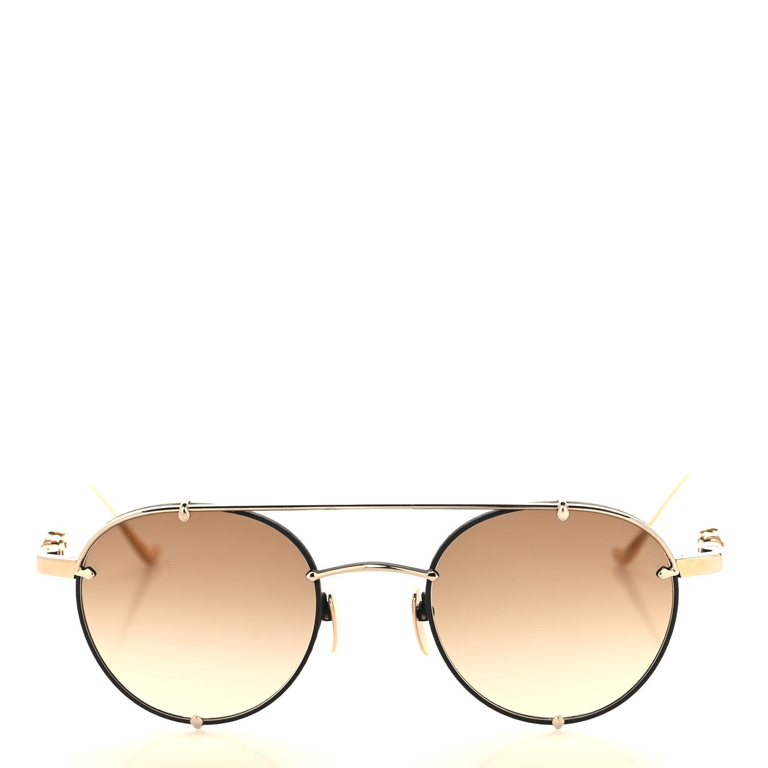 Chrome Hearts Metal Oralgami Sunglasses Black Gold 1640664