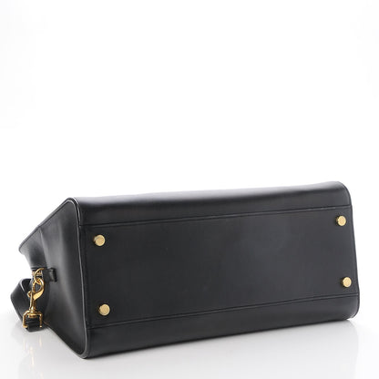 Saint Laurent Smooth Calfskin Medium Monogram Cabas Black 5 of 8