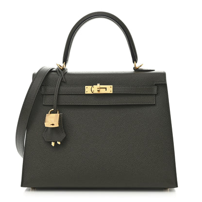 Hermes Epsom Kelly Sellier 25 Vert De Gris 1 of 11