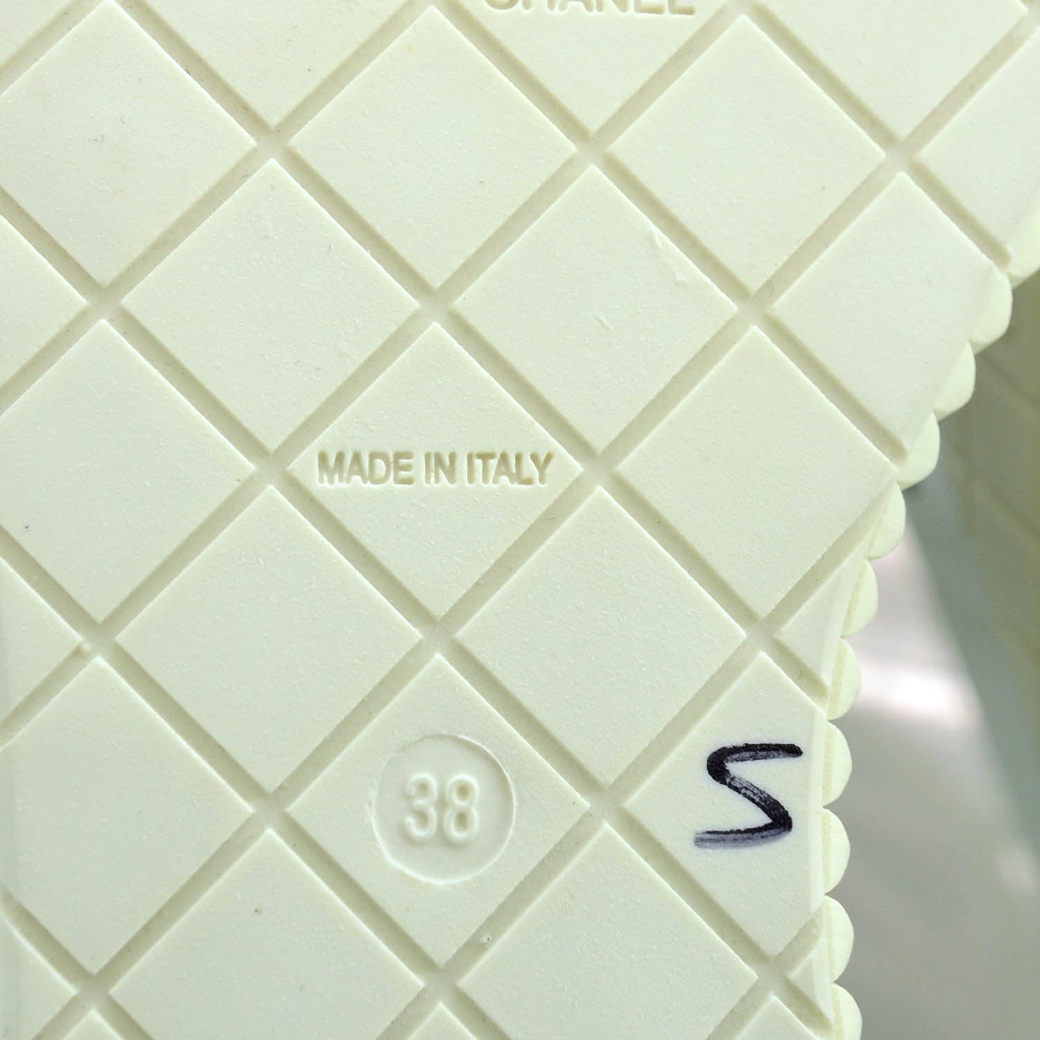 Chanel Lame Creeper Sneakers 38 Silver Stripe 6 of 6