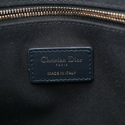 Christian Dior Oblique Calfskin Small Book Tote With Strap Blue Multicolor 6 of 11
