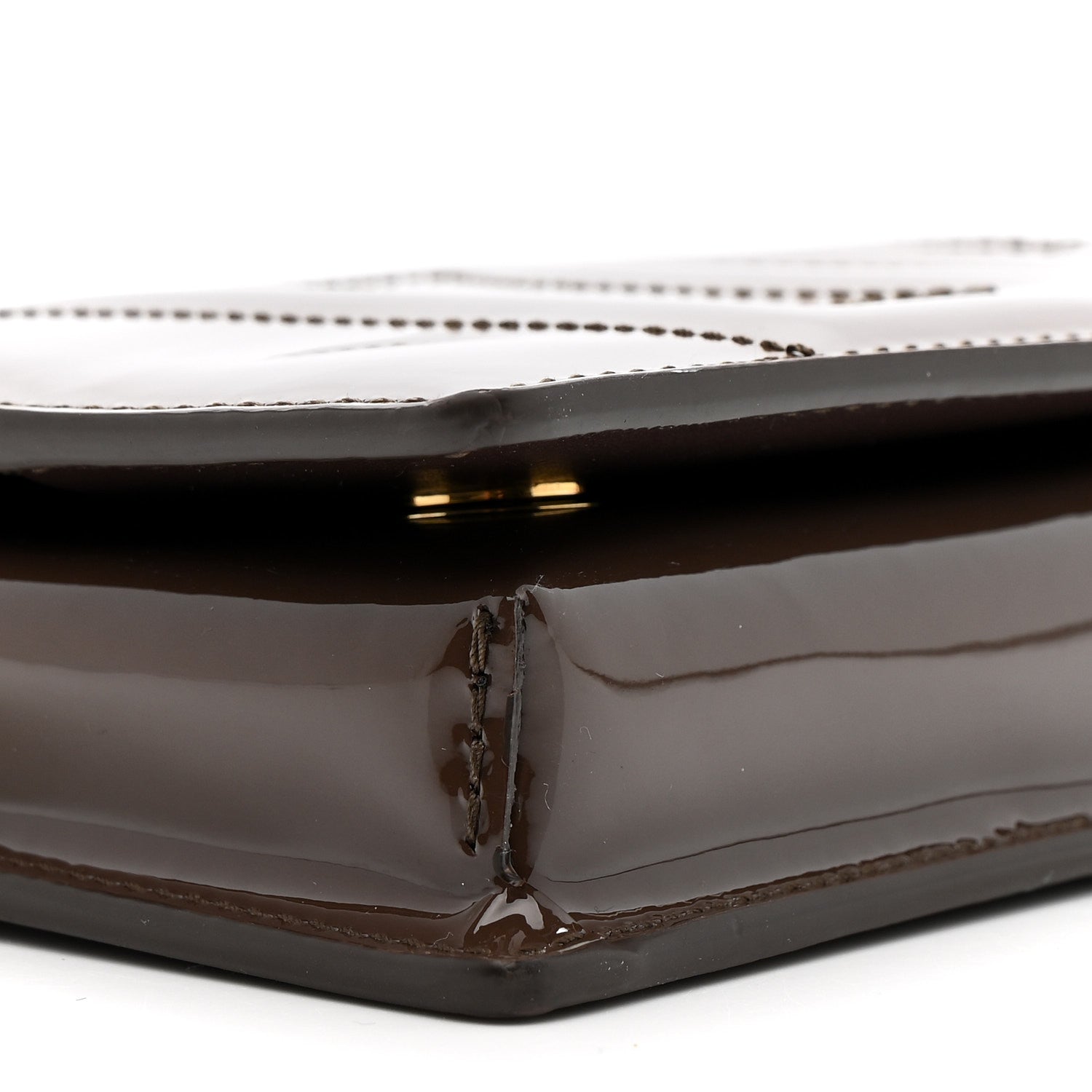 Dolce & Gabbana DOLCE GABBANA Patent DG Logo Crossbody Bag Brown 10 of 14