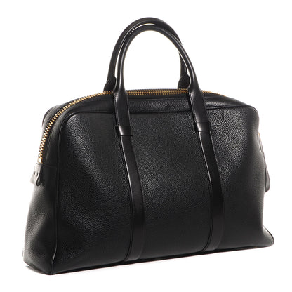 Tom Ford Calfskin Buckley Flat Trapeze Briefcase Black 10 of 14