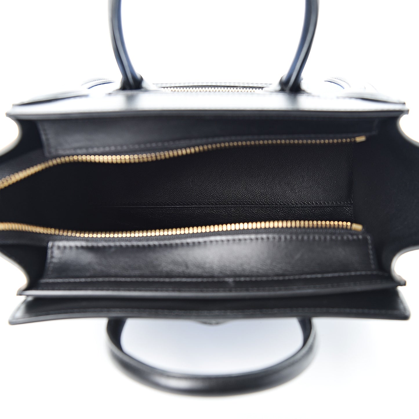 Nubuck Smooth Calfskin Nano Tri-Color Luggage Porcelain