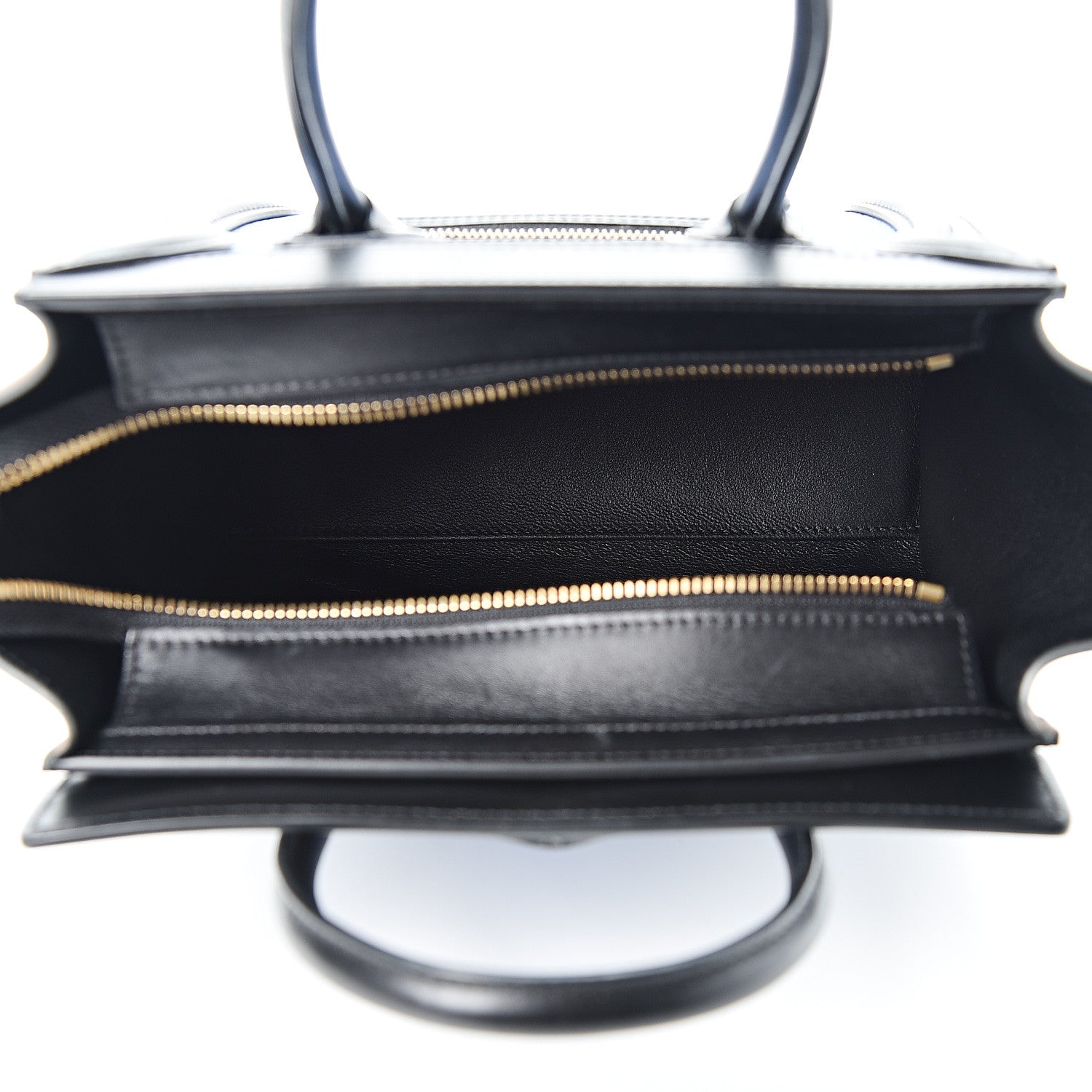 Celine Nubuck Smooth Calfskin Nano Tri-Color Luggage Porcelain 4 of 8