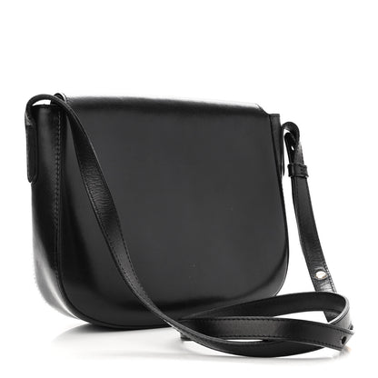 Mansur Gavriel Calfskin Flap Crossbody Bag Black 2 of 13