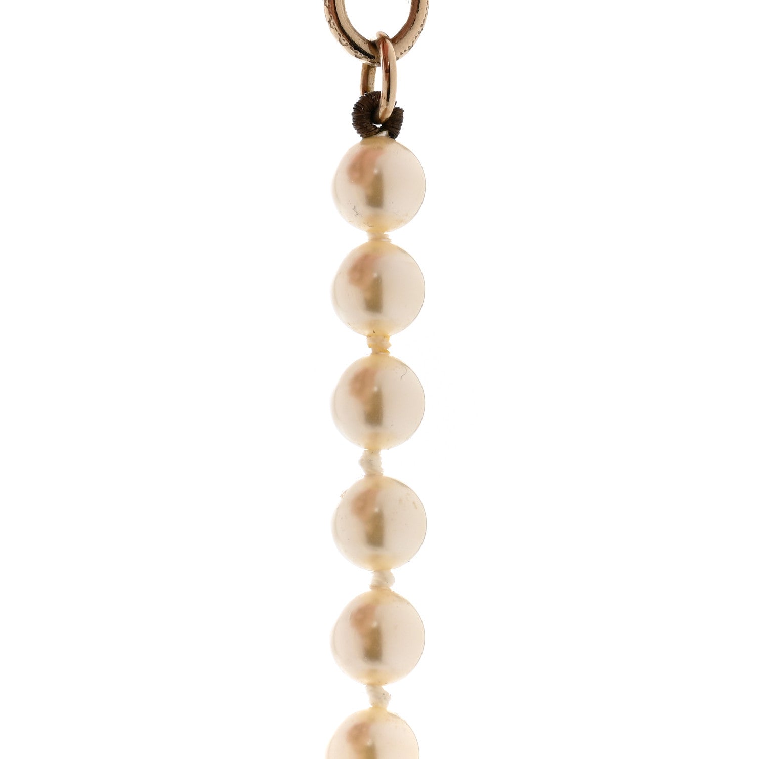 Chanel Pearl CC 100th Anniversary Necklace Light Gold 6 of 8