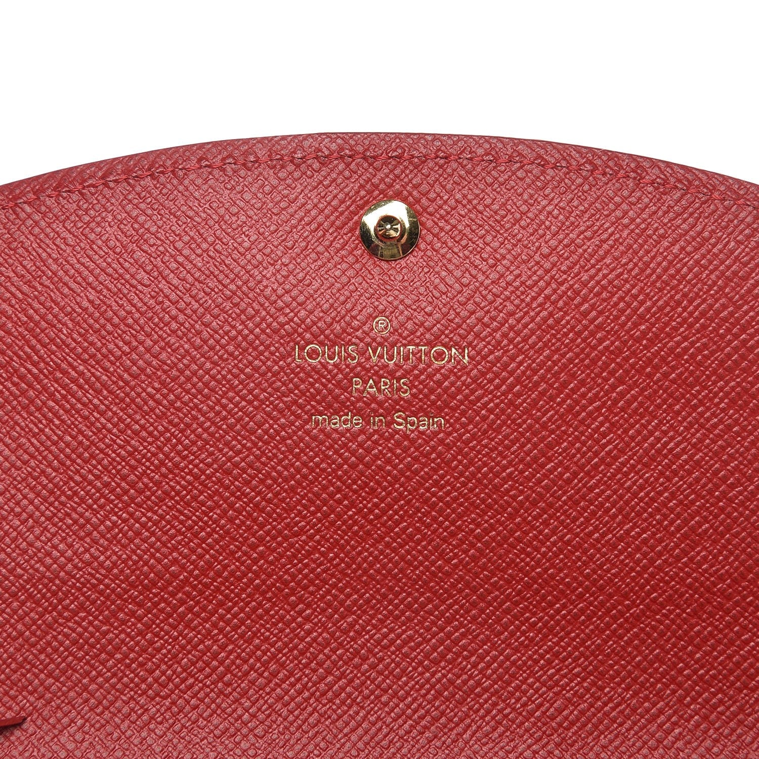 Louis Vuitton Damier Ebene Caissa Wallet Cherry 6 of 8