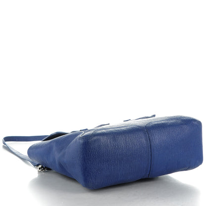 3.1 Phillip Lim 3.1 Textured Calfskin Large Pashli Satchel Cobalt 4 of 8