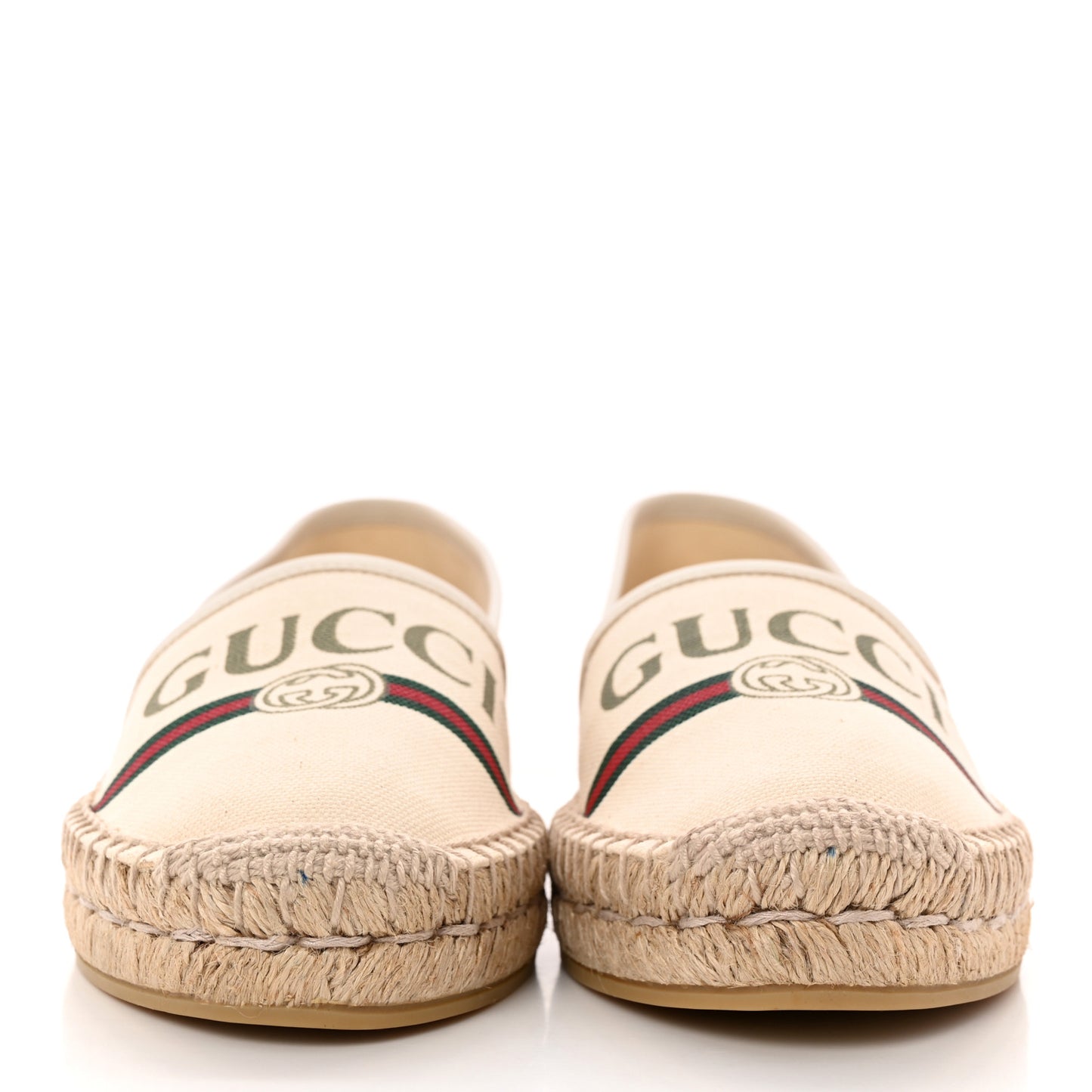 Canvas Logo Espadrilles 37.5 Greggio White