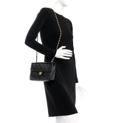 Chanel Lambskin Quilted Small Single Flap Black 2 of 9