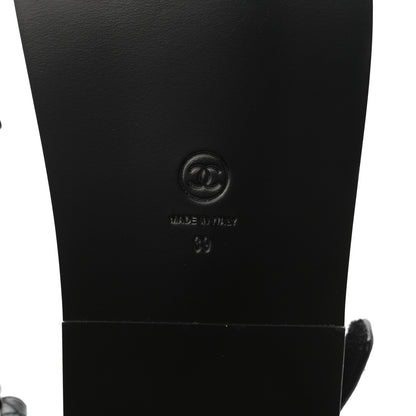 Chanel Grained Calfskin Velcro Dad Sandals 39 Black 6 of 8