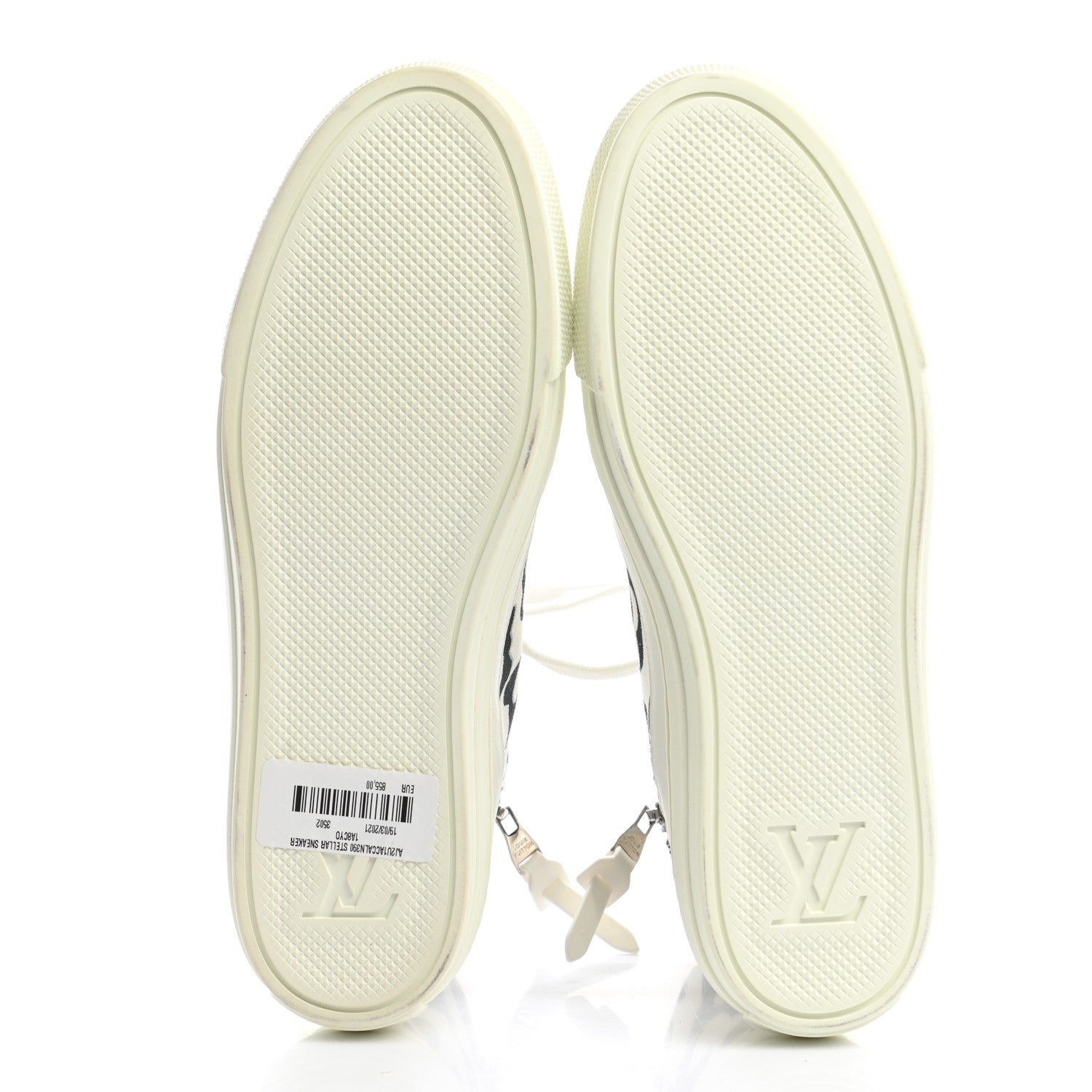 Louis Vuitton X UF Calfskin Tufted Monogram Stellar Sneaker Boots 39 White Black 5 of 9
