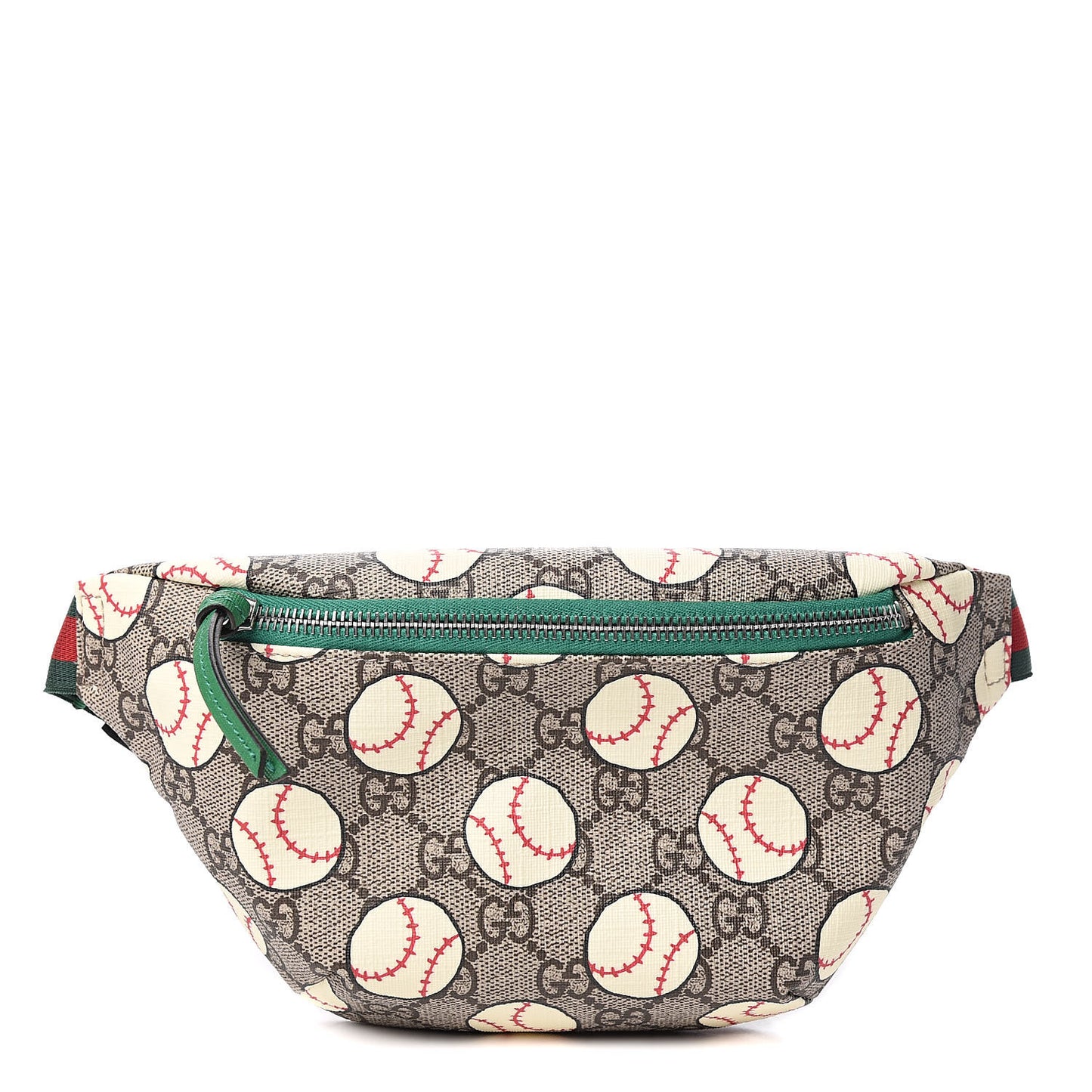 GG Supreme Monogram Baseballs Web Childrens Belt Bag