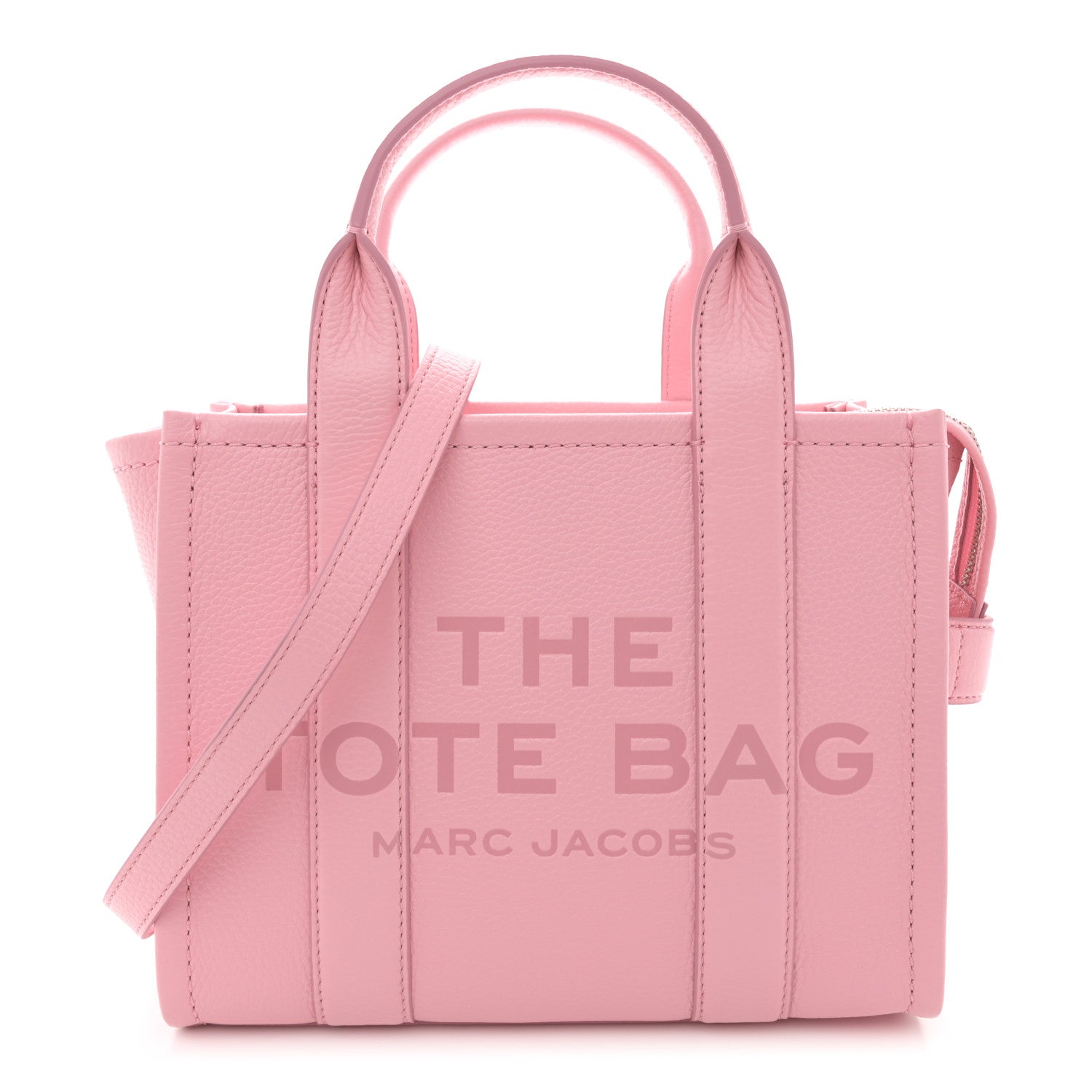 Marc Jacobs Grained Calfskin Small The Tote Bag Ribbon Pink 1 of 12