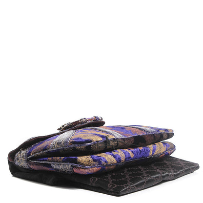 Gucci Velvet Alligator Tom Ford Jeweled Dragon Flap Bag 4 of 7