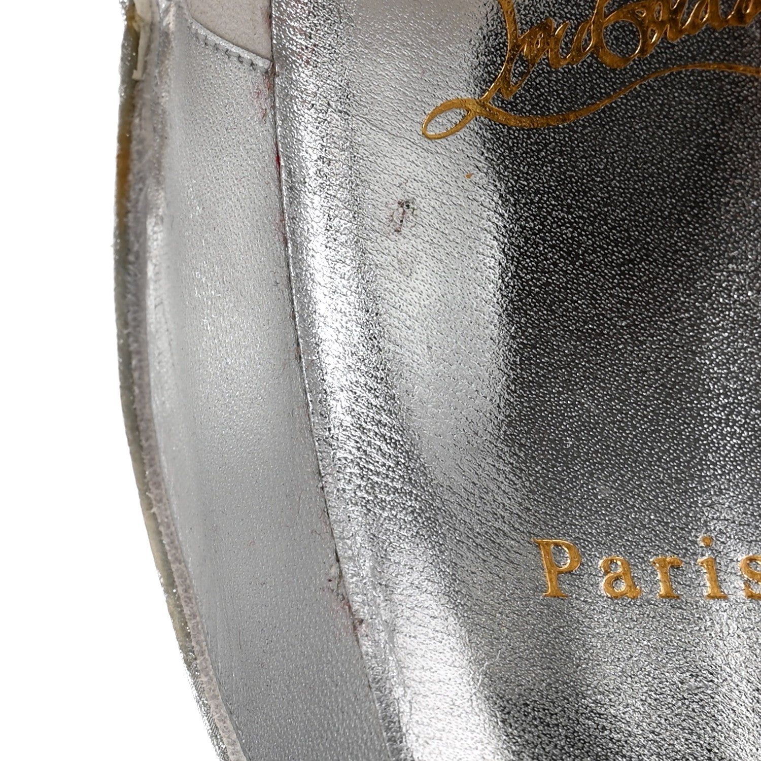 Christian Louboutin Glitter Specchio Hot Chick 100 Pumps 40.5 Silver 9 of 15