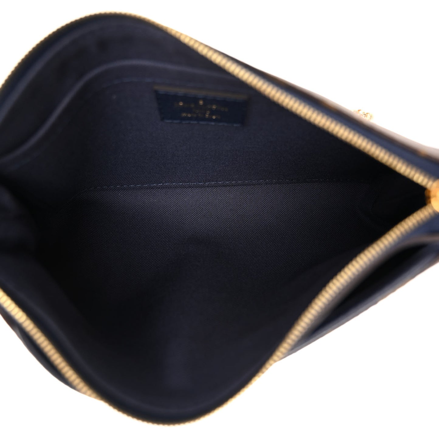 LOUIS VUITTON Monogram Pallas Clutch Blue Marine