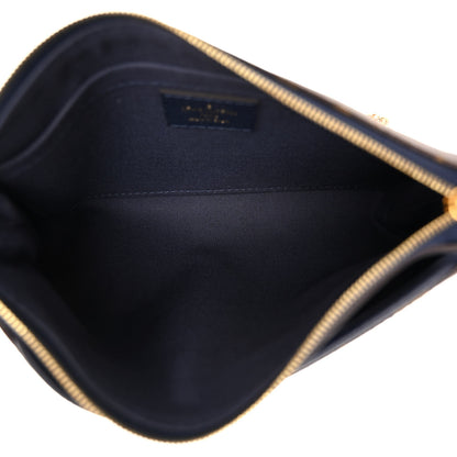 Louis Vuitton LOUIS VUITTON Monogram Pallas Clutch Blue Marine 5 of 10