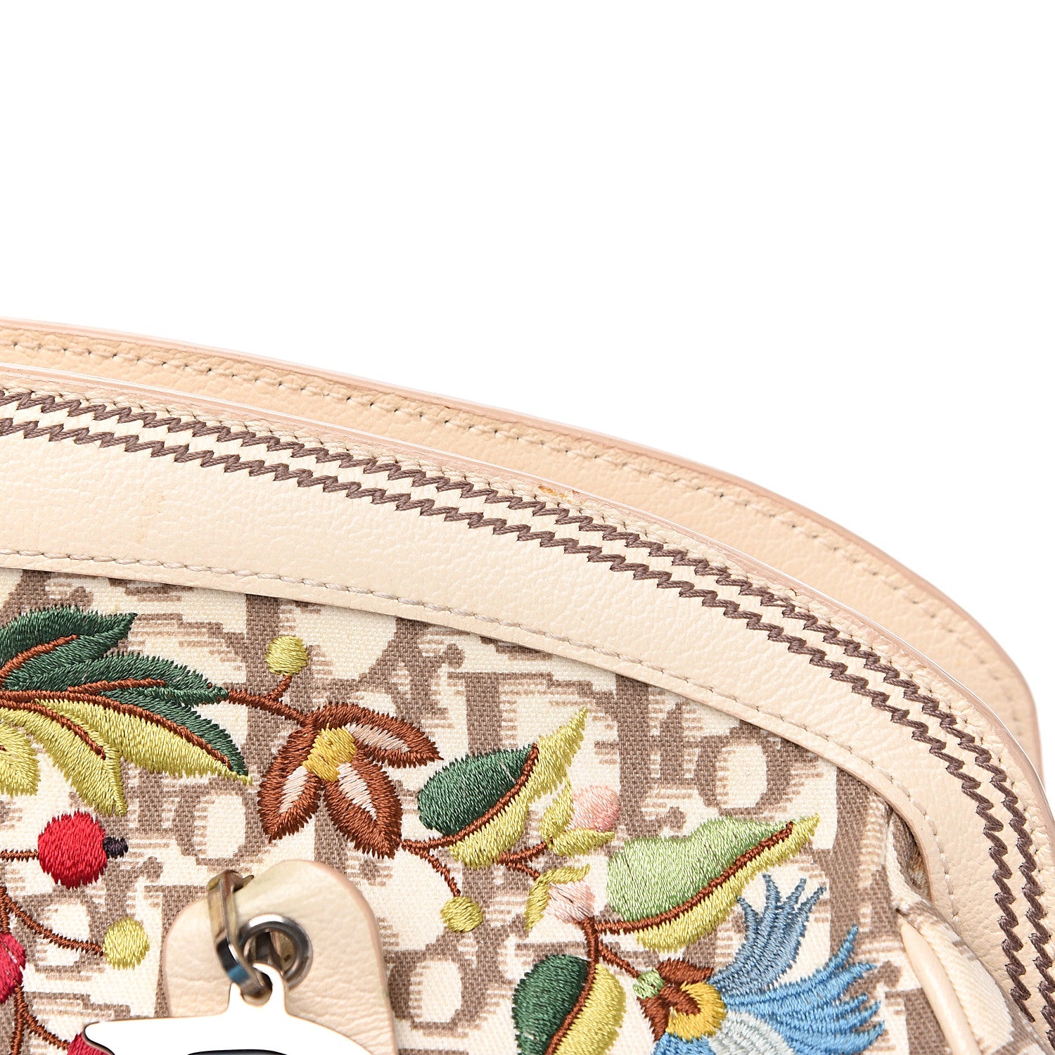 Christian Dior Monogram Vintage Flowers Bowler Beige 12 of 13