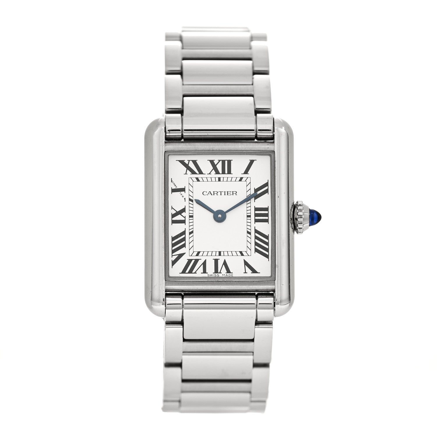 Cartier Stainless Steel 22mm Tank Must Quartz Watch 1 of 4