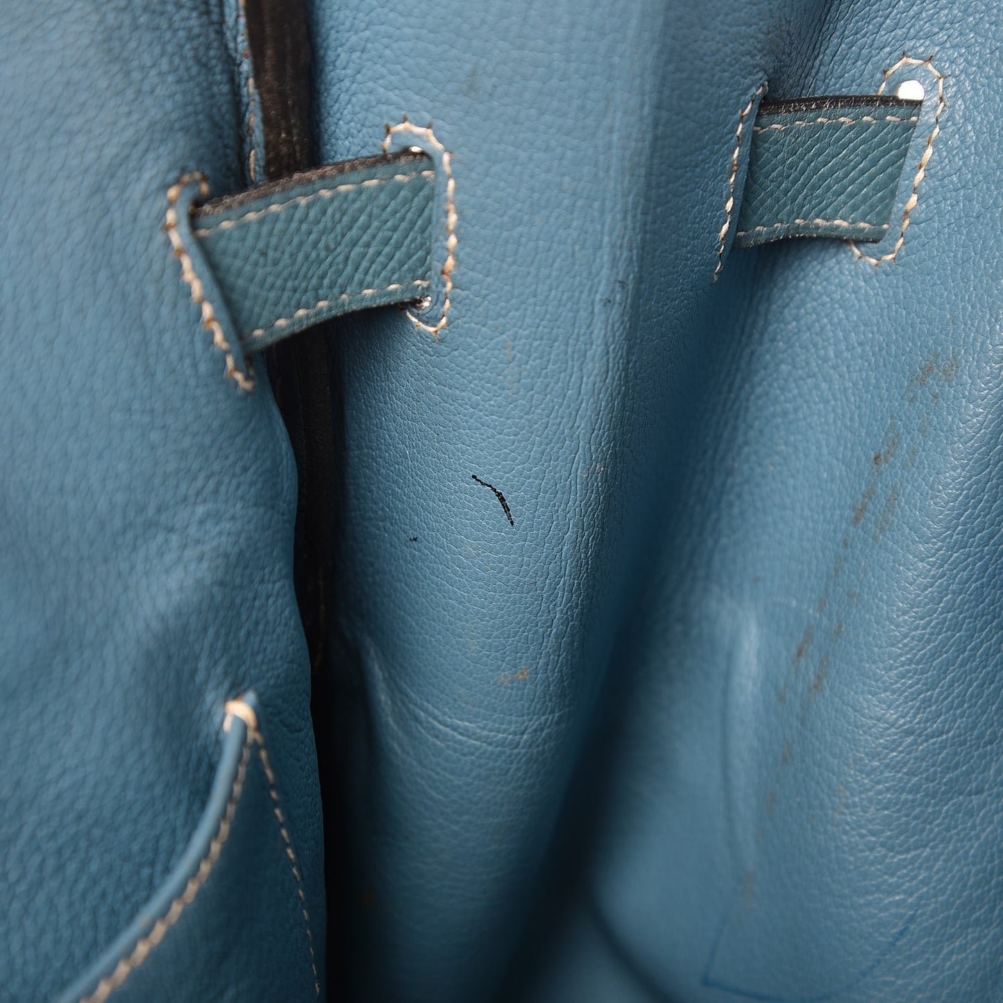 Epsom Birkin 35 Blue Jean