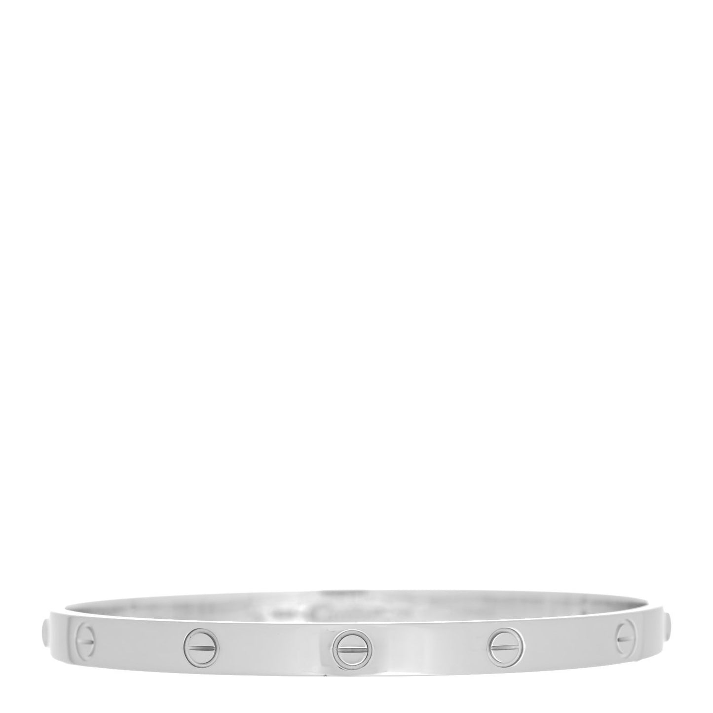 18K White Gold LOVE Bracelet 21