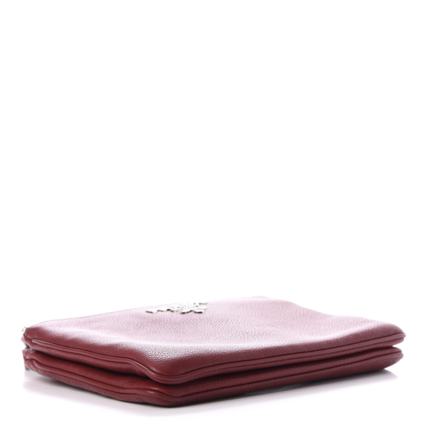 Prada Vitello Phenix Double Zip Crossbody Bag Rubino 4 of 10