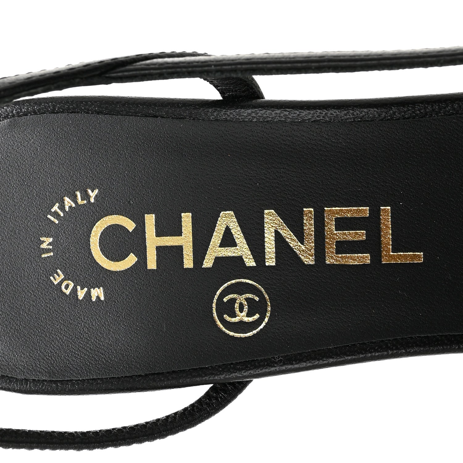 Chanel Lambskin Mixed Fibers Cap Toe CC Slingback Flats 36.5 Brown Black White 7 of 10