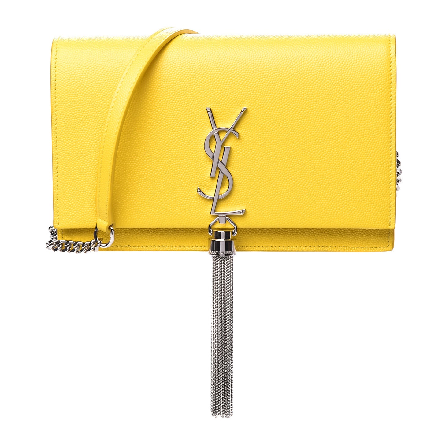 Grain De Poudre Classic Monogram Kate Tassel Chain Wallet Mimosa