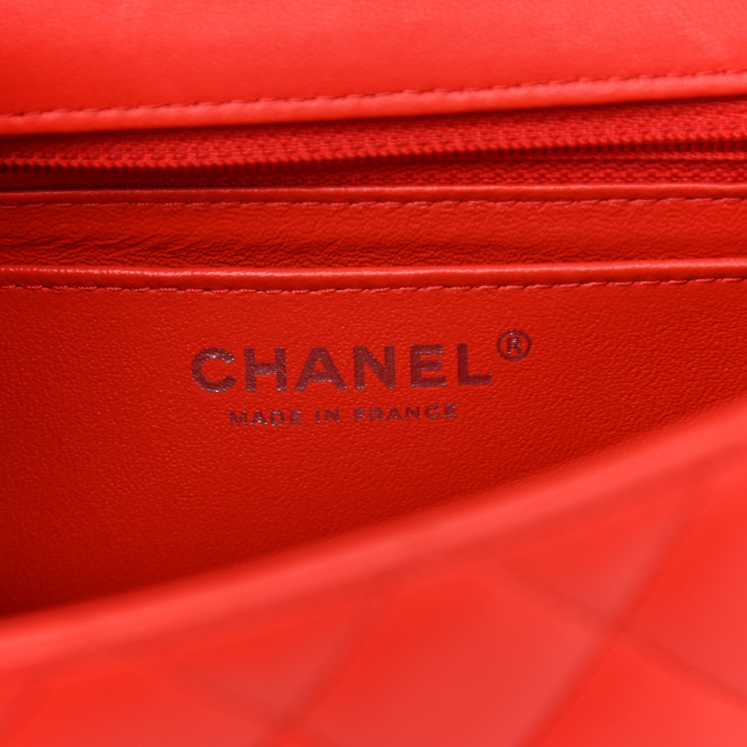 Chanel Lambskin Quilted Mini Rectangular Flap Red 6 of 10