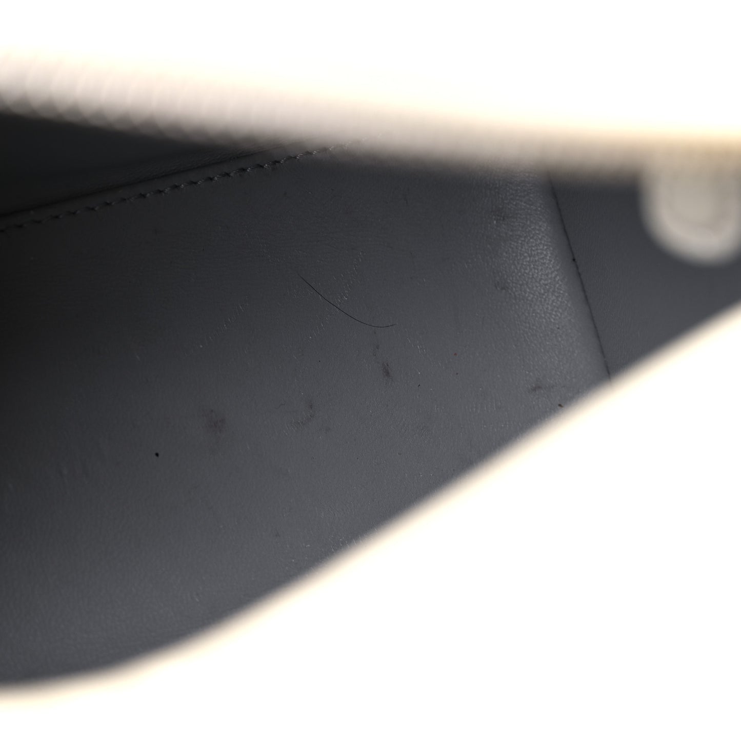 Patent Micro-Cannage Medium Lady Dior White