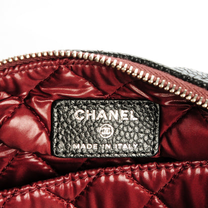 Chanel Caviar Quilted Large Cosmetic Case Black 6 of 7