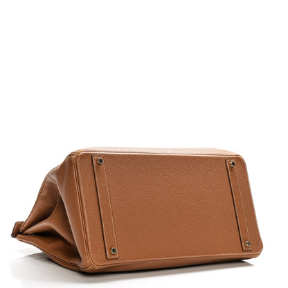 Hermes Taurillon Clemence Birkin 40 Gold 4 of 37