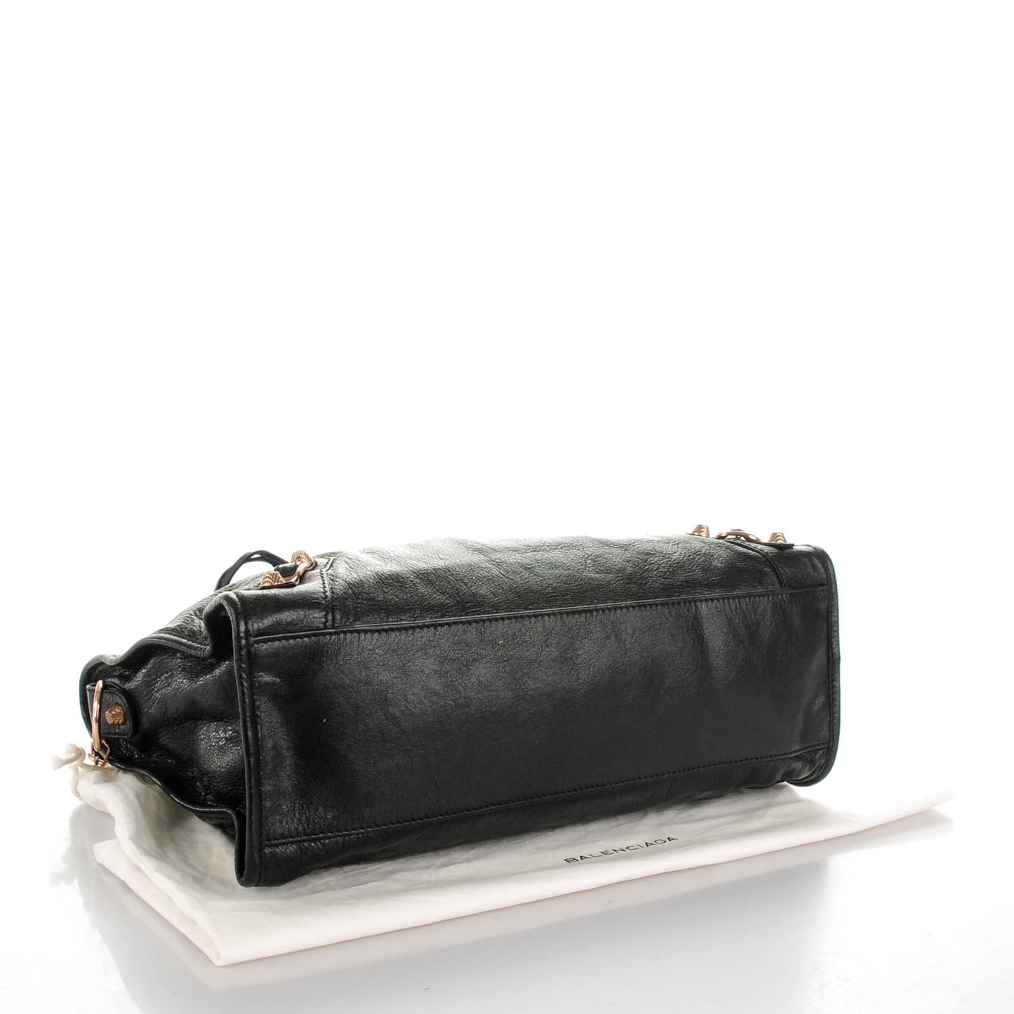 Agneau Giant 12 Rose Gold Hardware City Black