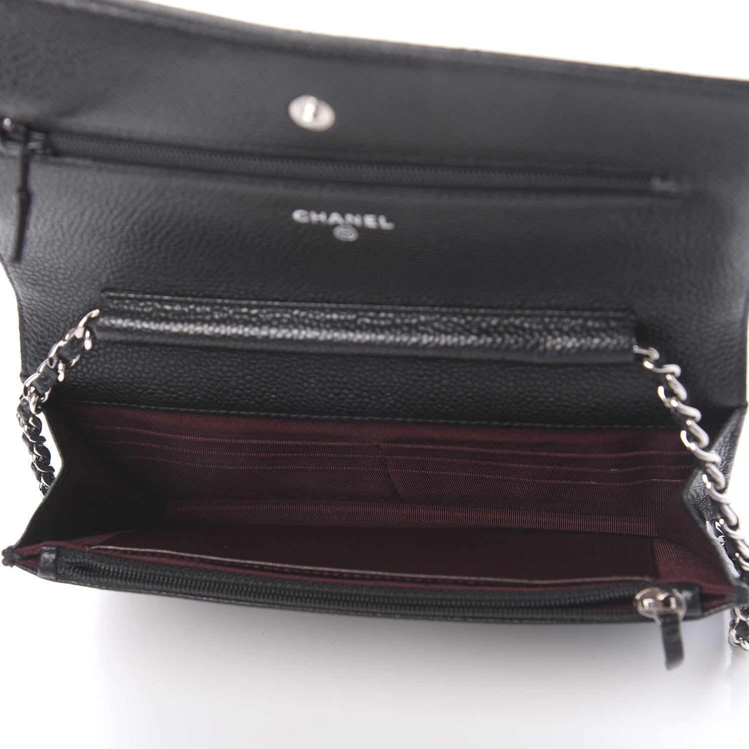 Chanel Caviar Quilted Wallet On Chain WOC Black 5 of 10