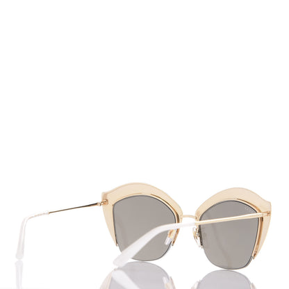 Gucci Metal Crystal Cat Eye Sunglasses GG00114S Gold 4 of 8