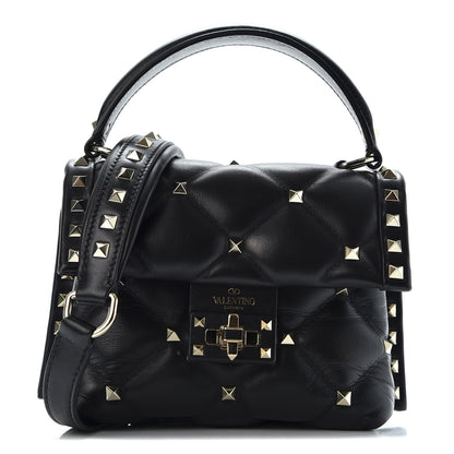 Valentino Garavani Nappa Mini Candystud Top Handle Bag Black 1 of 9