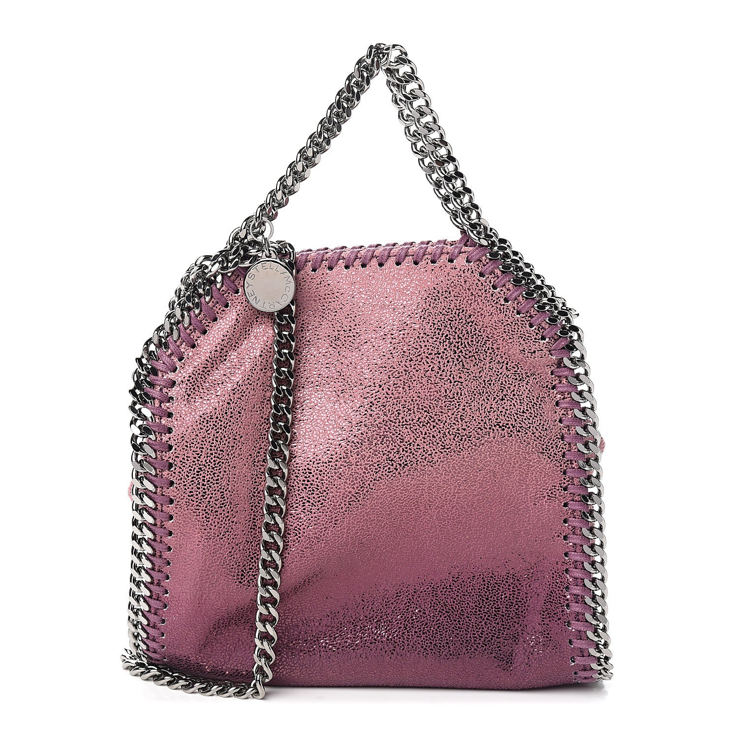 Stella McCartney Metallic Shaggy Deer Degrade Tiny Falabella Tote Purple 1 of 8