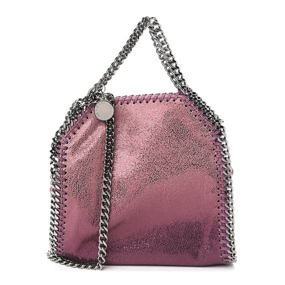 Stella McCartney Metallic Shaggy Deer Degrade Tiny Falabella Tote Purple 1 of 8