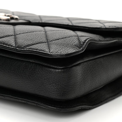 Chanel Goatskin Quilted Large Perfect Edge Flap Black 9 of 9