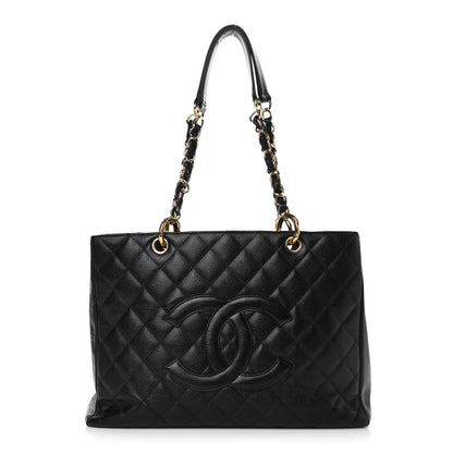 Chanel Caviar Quilted Grand Shopping Tote GST Black 1 of 13