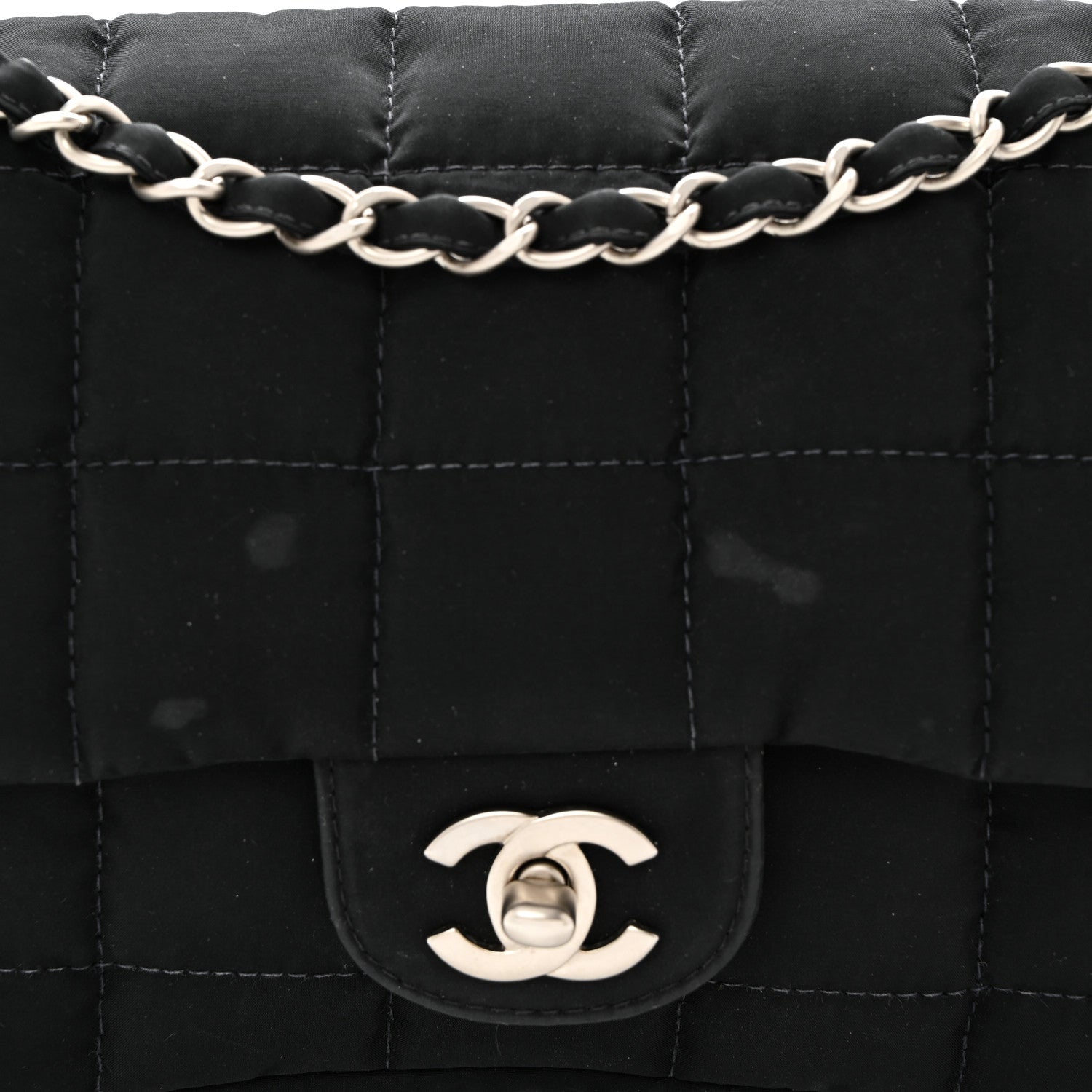 Chanel Nylon Square Quilted Flap Black 8 of 21