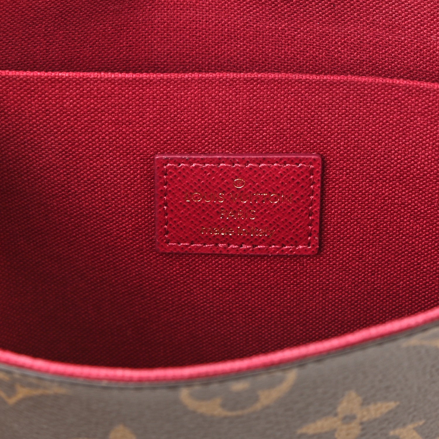 Louis Vuitton Monogram Pochette Felicie Chain Wallet Fuchsia 7 of 11
