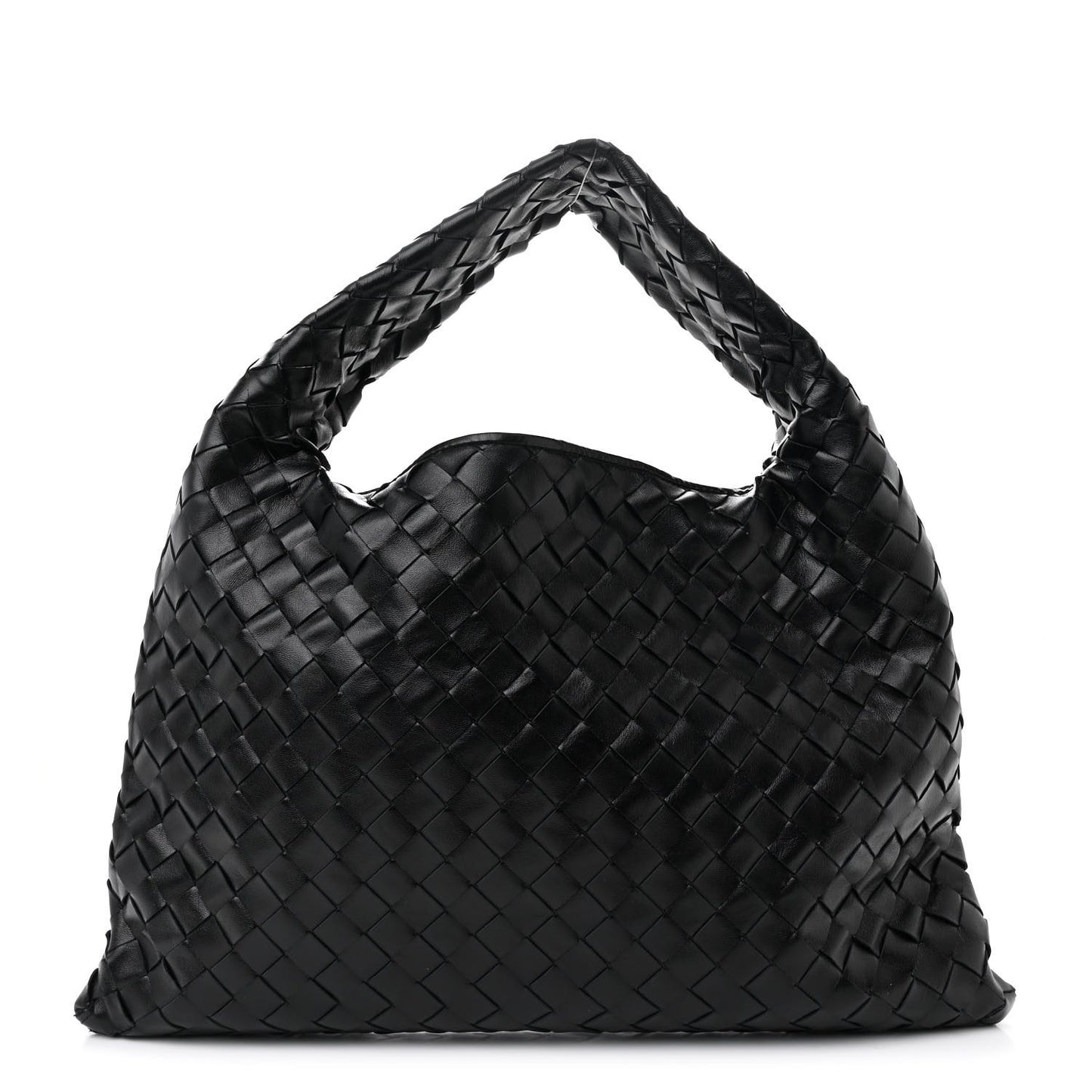 Calfskin Intrecciato Small Hop Black