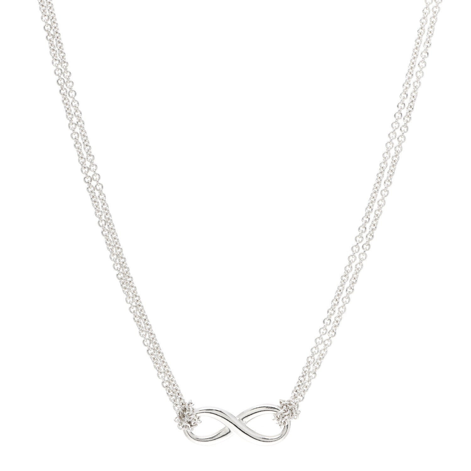 Tiffany Sterling Silver Infinity Pendant Necklace 1 of 6