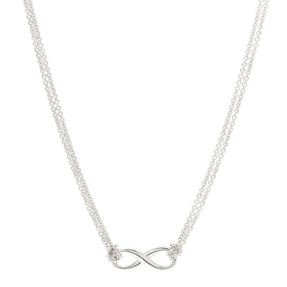 Tiffany Sterling Silver Infinity Pendant Necklace 1 of 6